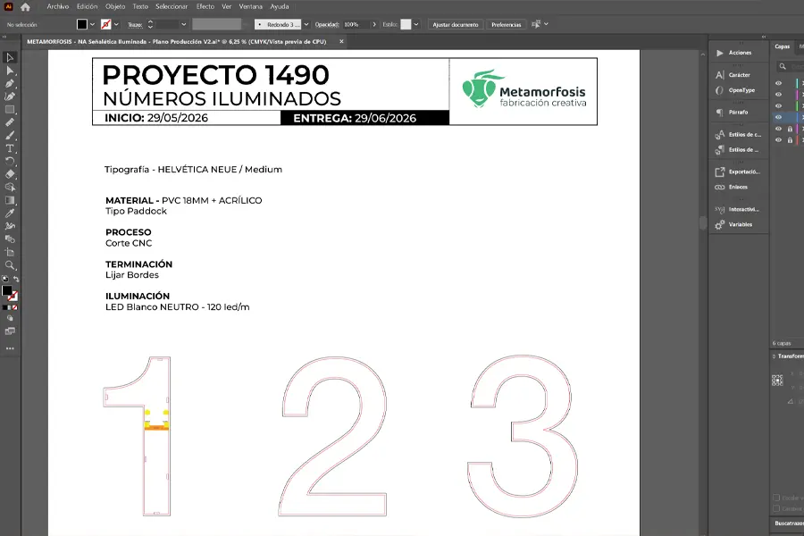 Señalética Iluminada